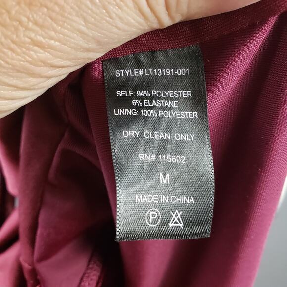 Lush Women's Size M Lace Up Velvet Bodysuit Plum Witchy Whimsigoth Cosplay Goth - Picture 6 of 8